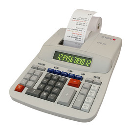 Tischrechner 12-stelliges Display zweifarbiger Druck Olympia CPD-512 Netzbetrieb Produktbild