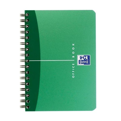 Collegeblock Oxford Office A6 kariert Doppelspirale 90Blatt 90g Optik Paper weiß PP 100100899 Produktbild Additional View 2 L