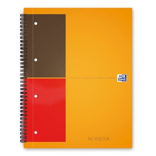 Collegeblock Oxford International A5+ liniert 10fach Lochung Doppelspirale 80Blatt 80g Optik Paper weiß 100102680 Produktbild Additional View 1 L