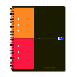 Activebook Oxford International A5+ kariert 10-fach Lochung 80Blatt 80g Optik Paper weiß 100102880 Produktbild