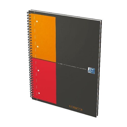 Collegeblock Oxford International A4+ kariert 4-fach Lochung Doppelspirale 80Blatt 80g Optik Paper weiß 100103664 Produktbild Additional View 4 L