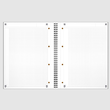 Collegeblock Oxford International A4+ kariert 4-fach Lochung Doppelspirale 80Blatt 80g Optik Paper weiß 100103664 Produktbild Additional View 2 S