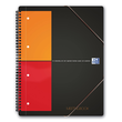 Meetingbook Oxford International A4+ kariert 4-fach Lochung Doppelspirale 80Blatt 80g Optik Paper weiß 100100362 Produktbild