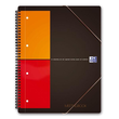 Meetingbook Oxford International A4+ kariert 4-fach Lochung Doppelspirale 80Blatt 80g Optik Paper weiß 100100362 Produktbild Additional View 1 S