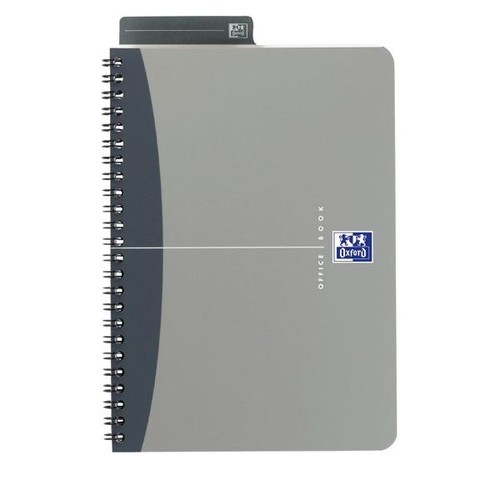 Collegeblock Oxford Office A5 kariert Doppelspirale 90Blatt 90g Optik Paper weiß PP 100104341 Produktbild Additional View 2 L