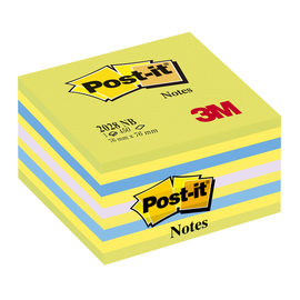 Haftnotizen Post-it Notes Würfel 76x76mm neongrün Papier 3M 2028NB (ST=450 BLATT) Produktbild
