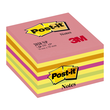 Haftnotizen Post-it Notes Würfel 76x76mm farbig sortiert neon Papier 3M 2028NP (ST=450 BLATT) Produktbild