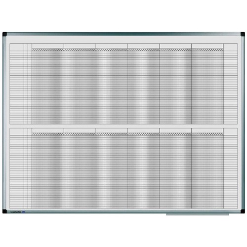 Jahresplaner PREMIUM 90x120cm für 33Personen 2Halbjahre/1Seite magnetisch Legamaster 7-415000 Produktbild Additional View 1 L