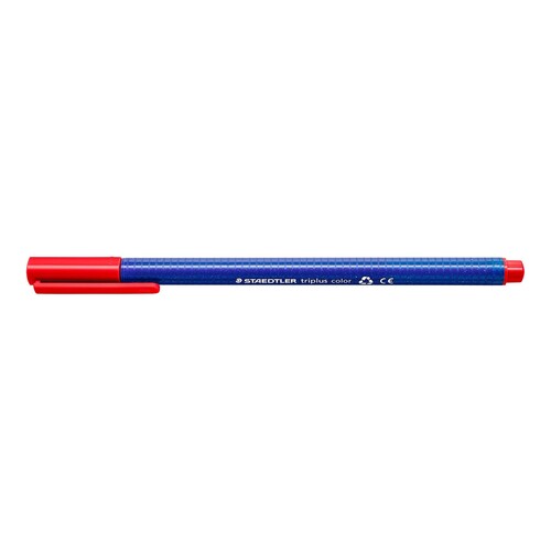 Fasermaler Triplus Color 323 1,0mm Dreikant rot Staedtler 323-2 Produktbild Additional View 1 L