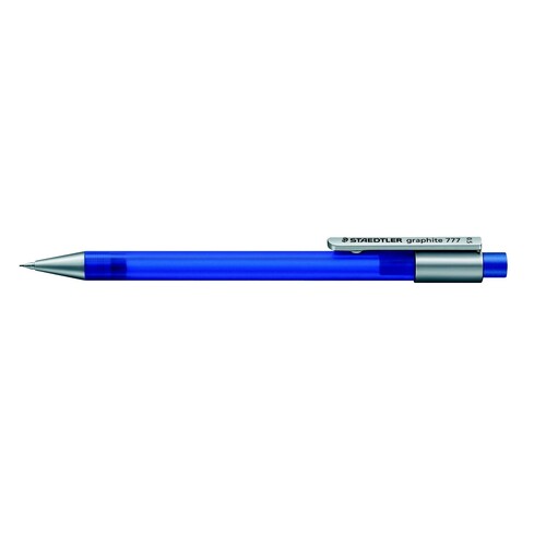 Druckbleistift graphite 777 0,5mm frosted blue transparent Staedtler 77705-33 Produktbild Front View L