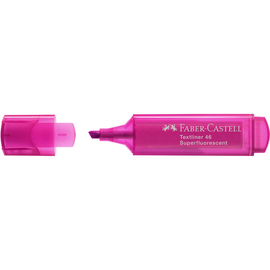 Textmarker TL 46 Superfluorescent Keilspitze rosa Faber Castell 154628 Produktbild