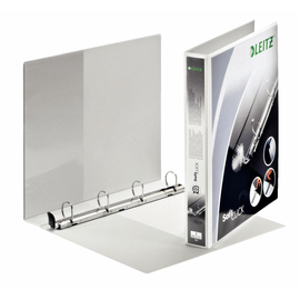 Präsentationsringbuch SoftClick mit 4 Sichttaschen A4 Überbreite 4Ringe Ringe-Ø25mm weiß PP Leitz 4201-00-01 Produktbild
