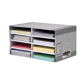 Schreibtischmanager R-Kive System 49cm x 31cm x 26cm grau/weiß Fellowes 08750EU Produktbild