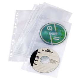 CD/DVD Cover Light S für 4 CDs/DVDs mit Lochung transparent Durable 5282-19 (BTL=5 STÜCK) Produktbild