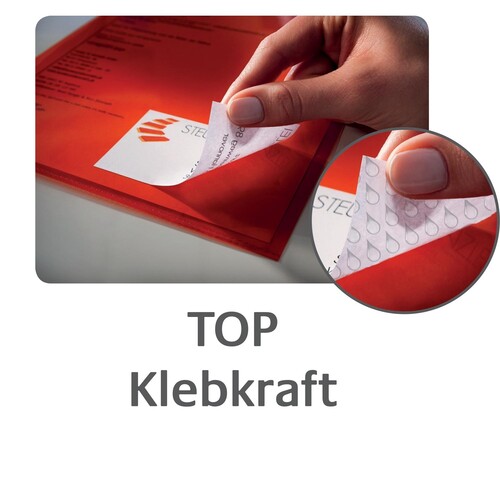 Adress-Etiketten Inkjet 63,5x38,1mm auf A4 Bögen weiß schnelltrocknend Zweckform J8160-25 (PACK=525 STÜCK) Produktbild Additional View 6 L