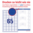 Etiketten Inkjet+Laser+Kopier 38x21,2mm auf A4 Bögen weiß permanent Zweckform 6121 (PACK=1950 STÜCK) Produktbild Additional View 3 S
