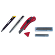 Schneidemesser 9mm sortiert mit Metallführung und Clip Wedo 78109 Produktbild Additional View 1 S