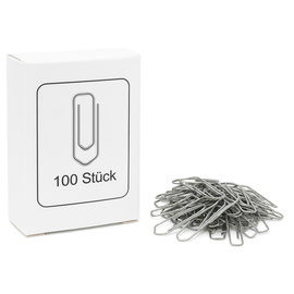 Büroklammern 26mm verzinkt eckige Form ALCO 215 (PACK=100 STÜCK) Produktbild