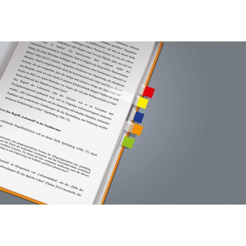 Haftmarker Pergament Mini 50x12mm 7 Farben transparent Sigel HN677 (PACK=7x 40 STÜCK) Produktbild Additional View 1 L