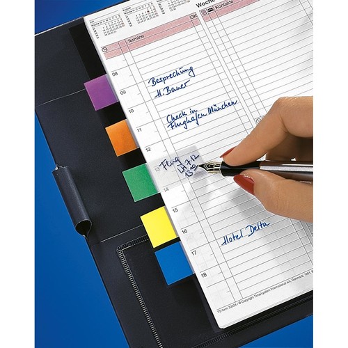 Haftmarker Pergament Mini 50x12mm 7 Farben transparent Sigel HN677 (PACK=7x 40 STÜCK) Produktbild Additional View 3 L