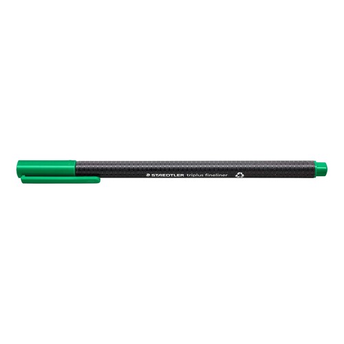 Fineliner Triplus 334 0,3mm Dreikant grün Staedtler 334-5 Produktbild Additional View 1 L
