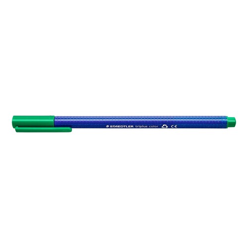 Fasermaler Triplus Color 323 1,0mm Dreikant grün Staedtler 323-5 Produktbild Additional View 1 L
