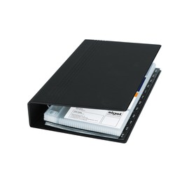 Visitenkartenringbuch mit Register für 200Karten schwarz Kunststoff Sigel VZ300 Produktbild