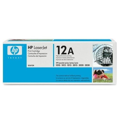 Toner 12A für LaserJet 1010/1012/1015/1018 2000Seiten schwarz HP Q2612A Produktbild Front View L