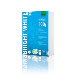 Papier Inkjet Bright White A4 100g weiß beidseitig bedruckbar Sigel IP150 (PACK=500 BLATT) Produktbild