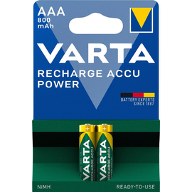 Akku Ready2Use Longlife Micro AAA NiMh 1,2V 800mAh Varta 56703 (PACK=2 STÜCK) Produktbild