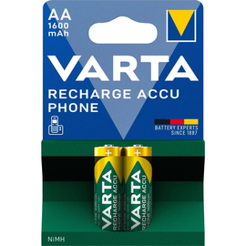 Akku Professional Phone Power Mignon AA NiMh 1,2V 1600mAh Varta T399 (PACK=2 STÜCK) Produktbild