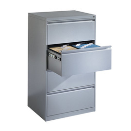 Hängeregistraturschrank 2-bahnig 4Schübe lichtgrau C+P 12934-312-7035 Produktbild