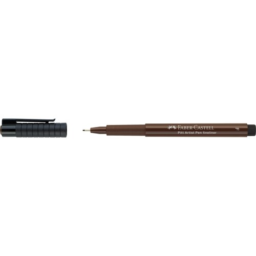 Tuschestiift PITT ARTIST PEN 0,5mm fein sepia Faber Castell 167275 Produktbild Front View L