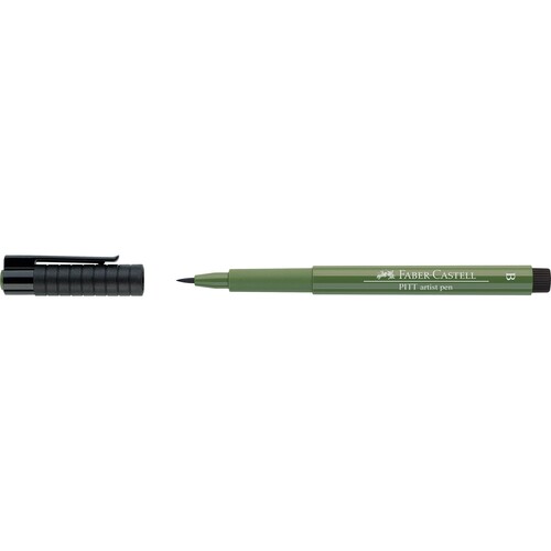 Tuschestift PITT ARTIST PEN 1,0mm breit chromoxydgrün stumpf Faber Castell 167476 Produktbild Front View L