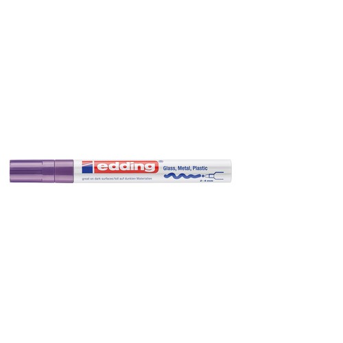 Lackmarker 750 Glanzlack Marker 2-4mm Rundspitze violett Edding 4-750-9-008 Produktbild