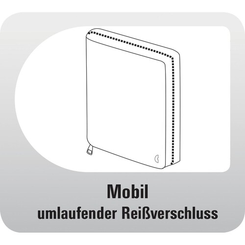 Organizer Compact Mobil A5 für 148x210mm schwarz Chronoplan 50173 Produktbild Additional View 5 L