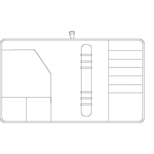 Organizer Compact Mobil A5 für 148x210mm schwarz Chronoplan 50173 Produktbild Additional View 2 L