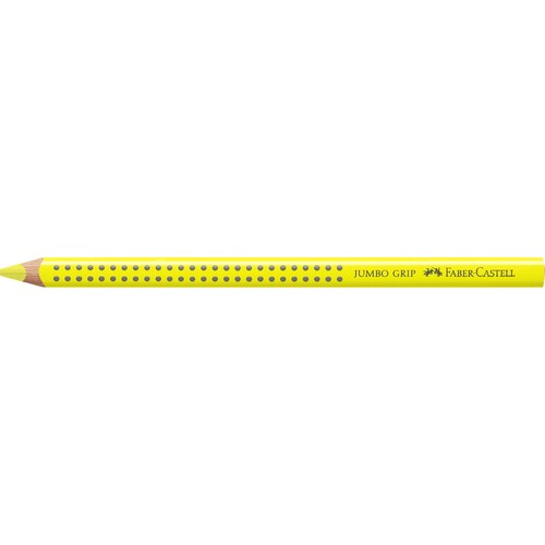 Farbstift mit Noppen JUMBO GRIP dreikant lichtgelb lasierend Faber Castell 110904 Produktbild Front View L