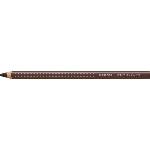 Farbstift mit Noppen JUMBO GRIP dreikant Van Dyke braun Faber Castell 110976 Produktbild Front View L