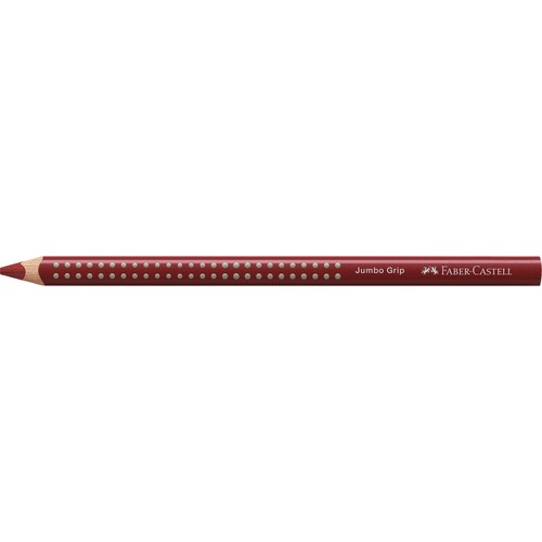 Farbstift mit Noppen JUMBO GRIP dreikant indischrot Faber Castell 110992 Produktbild Front View L