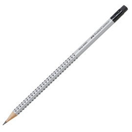 Bleistift mit Radierer und Noppen GRIP 2001 B dreikant Faber Castell 117201 Produktbild
