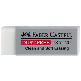 Radiergummi DUST-FREE 62x21x11mm weiß Kunststoff Faber Castell 187120 Produktbild