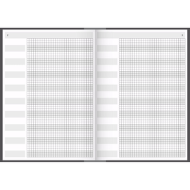Protokoll- und Konferenzbuch A4 96 Blatt kariert schwarz König&Ebhardt 86-55223 Produktbild