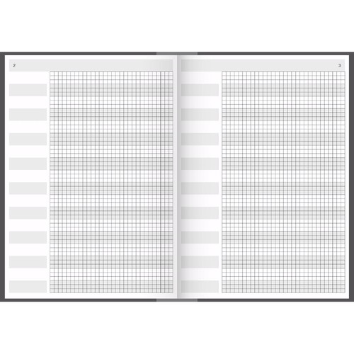 Protokoll- und Konferenzbuch A4 96 Blatt kariert schwarz König&Ebhardt 86-55223 Produktbild