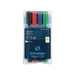 Permanentmarker Maxx 130 4er Etui 1-3mm Rundspitze sortiert Schneider 113094 (SET=4 STÜCK) Produktbild