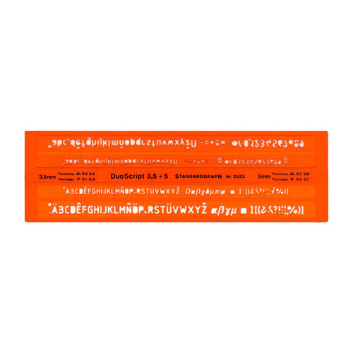 Schriftschablonen ISO Schrift Schablone 3,5 mm Schablonen Zeichenschablone 