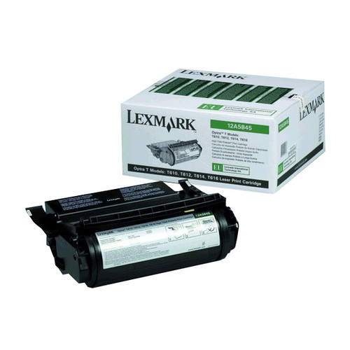 Toner für Optra T610/T612/T614/T616/T617 25000Seiten schwarz Lexmark 12A5845 Produktbild