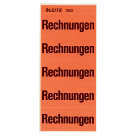 Inhaltsschilder Rechnungen rot Leitz 1502-00-00 (BTL=100 STÜCK) Produktbild