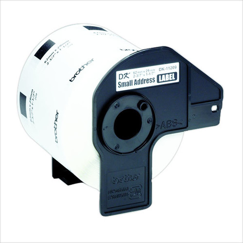 Einzeletikettenrollen Adress-Etiketten 29x62mm Thermopapier Brother DK-11209 (PACK=800 STÜCK) Produktbild Additional View 2 L