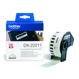 Endlosetikettenrollen 29mmx15,24m weiß Film Brother DK-22211 (PACK=15,24 METER) Produktbild